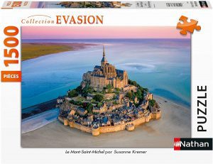 Los mejores puzzles de Monte Saint-Michel - Puzzle de Monte San Miguel - Puzzle de Mont Saint Michel de 1500 piezas de Nathan