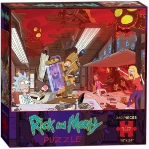 Los mejores puzzles de Rick y Morty - Puzzle de Rick y Morty de 550 piezas de USAopoly