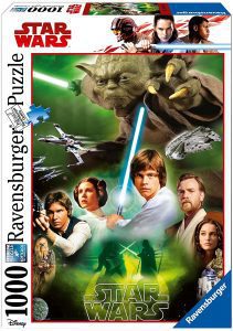 Los mejores puzzles de Star Wars - Puzzle de Star Wars de Precuelas y Trilogía Original de 1000 piezas de Ravensburger - Personajes del Universo de Star Wars