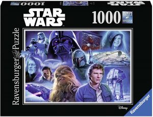 Los mejores puzzles de Star Wars - Puzzle de Star Wars de trilogía original de 1000 piezas - Personajes del Universo de Star Wars