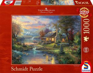 Los mejores puzzles de Thomas Kinkade - Puzzle de Casa en el Bosque de Thomas Kinkade de Schmidt