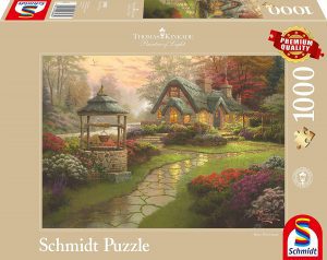Los mejores puzzles de Thomas Kinkade - Puzzle de Casa y Fuente de Thomas Kinkade de Schmidt de Disney