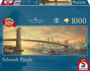 Los mejores puzzles de Thomas Kinkade - Puzzle de Nueva York de Thomas Kinkade de Schmidt de Disney panorama