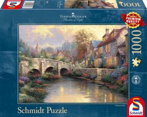 Los mejores puzzles de Thomas Kinkade - Puzzle de pueblo de Thomas Kinkade de Schmidt de Disney