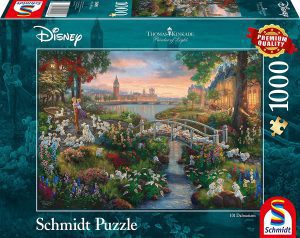 Los mejores puzzles de Thomas Kinkade de Disney - Puzzle de 101 Dálmatas de Thomas Kinkade de Schmidt de Disney