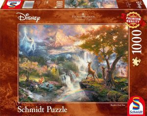 Los mejores puzzles de Thomas Kinkade de Disney - Puzzle de Bambi de Thomas Kinkade de Schmidt de Disney