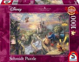 Los mejores puzzles de Thomas Kinkade de Disney - Puzzle de la Bella y la Bestia 2 de Thomas Kinkade de Schmidt de Disney