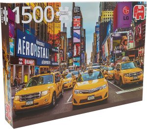 Los mejores puzzles de Times Square - Puzzle de Taxis en Times Square en Nueva York de 1500 piezas de Jumbo