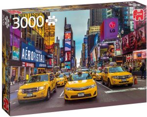 Los mejores puzzles de Times Square - Puzzle de Taxis en Times Square en Nueva York de 3000 piezas de Jumbo