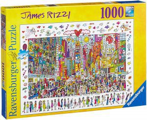 Los mejores puzzles de Times Square - Puzzle de Times Square en Nueva York de James Rizzi de 1000 piezas de Ravensburger