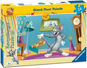 Los mejores puzzles de Tom y Jerry - Puzzle de Tom y Jerry de suelo de 24 piezas de Ravensburger