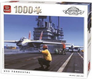 Los mejores puzzles de aviones - Puzzle de avi贸n en USS Forrestal de 1000 piezas de King