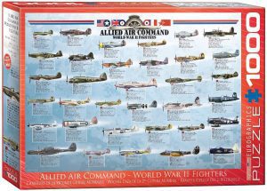 Los mejores puzzles de aviones - Puzzle de aviones caza de la segunda guerra mundial de 1000 piezas de Eurographics