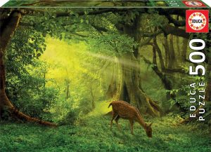 Los mejores puzzles de bosques - Forest - Puzzle de ciervo en el bosque de 500 piezas de Educa