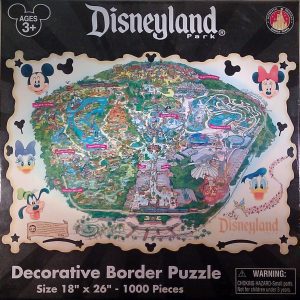 Los mejores puzzles de castillo de Disney - Puzzle de mapa de Disneyland de 1000 piezas de Disney