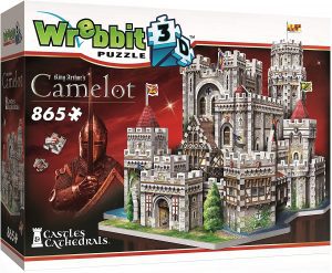 Los mejores puzzles de castillos - Puzzle de castillo de Camelot en 3D de Wrebbit de 865 piezas