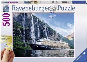 Los mejores puzzles de cataratas y cascadas - Puzzle de Cascada desde el barco de 500 piezas de Ravensburger