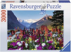 Los mejores puzzles de flores - Puzzle de montaña florida de 3000 piezas de Ravensburger