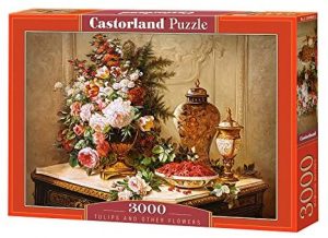 Los mejores puzzles de flores - Puzzle de tulipanes y otras flores de 3000 piezas de Castorland