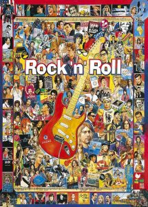 Los mejores puzzles de instrumentos musicales - Puzzle de Rock and Roll de 1000 piezas de Gibsons
