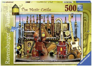 Los mejores puzzles de instrumentos musicales - Puzzle de music castle de 500 piezas de Ravensburger