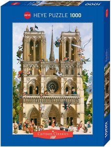 Los mejores puzzles de la Catedral de Notre Dame - Puzzle de Notre Dame animada de Heye de 1000 piezas