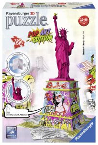 Los mejores puzzles de la Estatua de la Libertad - Puzzle de la Estatua de la Libertad en 3D Pop Art de 108 piezas de Ravensburger