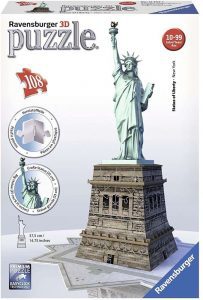 Los mejores puzzles de la Estatua de la Libertad - Puzzle de la Estatua de la Libertad en 3D de 108 piezas de Ravensburger