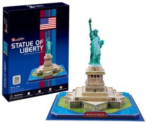 Los mejores puzzles de la Estatua de la Libertad - Puzzle de la Estatua de la Libertad en 3D de 37 piezas de CubicFun