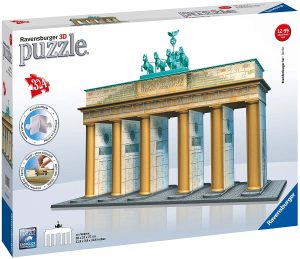 Los mejores puzzles de la puerta de Brandeburgo en Berlín - La puerta de Brandemburgo en 3D - Puzzle de la puerta de Brandeburgo en 3D de 324 piezas de Ravensburger