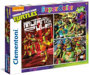 Los mejores puzzles de las tortugas ninja - Puzzle de las tortugas Ninja de 3x48 piezas de Ravensburger