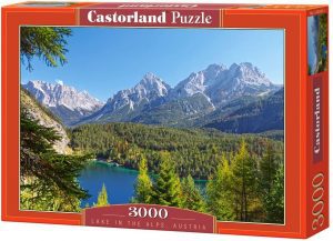 Los mejores puzzles de los Alpes - Cervino - Matterhorn - Puzzle de montaÃ±as del mundo - Puzzle de Lago Alpino de 3000 piezas de Castorland