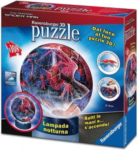 Los mejores puzzles de lámparas nocturnas en 3D de Ravensburger - Puzzle de lámpara nocturna de Spiderman de 108 piezas de Ravensburger