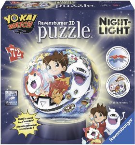 Los mejores puzzles de lámparas nocturnas en 3D de Ravensburger - Puzzle de lámpara nocturna de Yo-Kai Watch de 72 piezas de Ravensburger