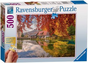 Los mejores puzzles de molinos - Puzzle de molino de río de 500 piezas de Ravensburger