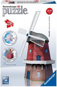 Los mejores puzzles de molinos - Puzzle de molino de viento en 3D de 212 piezas de Ravensburger