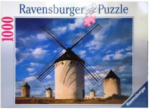 Los mejores puzzles de molinos - Puzzle de molinos de la Mancha de 1000 piezas de Ravensburger
