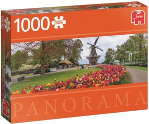 Los mejores puzzles de molinos - Puzzle de panorama de molinos de Holanda de 1000 piezas de Jumbo