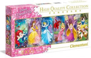 Los mejores puzzles de princesas de Disney - Puzzle de Panorama de princesas de Disney de 1000 piezas de Clementoni