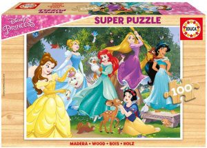 Los mejores puzzles de princesas de Disney - Puzzle de princesas Disney de 100 piezas de Educa con animales