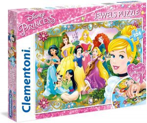 Los mejores puzzles de princesas de Disney - Puzzle de princesas Disney de 104 piezas de Clementoni de Jewels