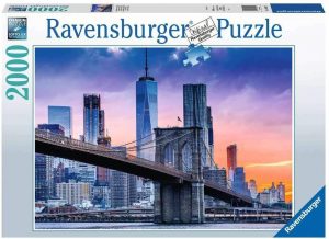 Los mejores puzzles de rascacielos - Puzzles de Skyline - Puzzle de rascacielos y puente de Skyline de 2000 piezas de Ravensburger