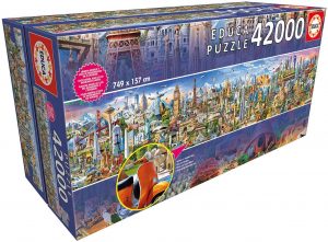 Los mejores puzzles de sÃ­mbolos del mundo - Puzzle de SÃ­mbolos del mundo de la vuelta al mundo de 42000 piezas de Educa