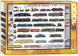 Los mejores puzzles de trenes - Puzzle de historia de los trenes de 1000 piezas de Eurographics