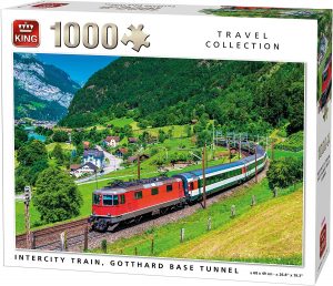 Los mejores puzzles de trenes - Puzzle de tren de Intercity de 1000 piezas de King