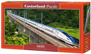 Los mejores puzzles de trenes - Puzzle de tren de alta velocidad de 600 piezas de Castorland