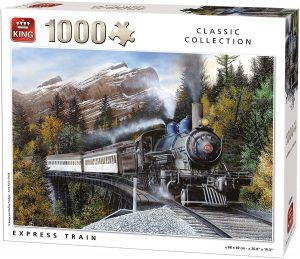 Los mejores puzzles de trenes - Puzzle de tren sobre viaducto de 1000 piezas de Jumbo