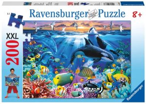 Los mejores puzzles de vida submarina - Puzzles animales bajo el mar - Puzzle de animales submarinos de 200 piezas de Ravensburger