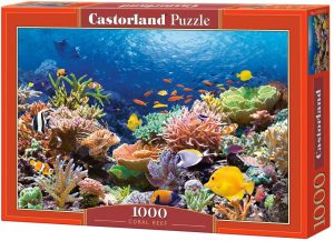 Los mejores puzzles de vida submarina - Puzzles animales bajo el mar - Puzzle de corales Bajo el Mar de 1000 piezas de Castorland