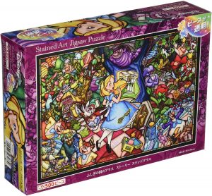 Los mejores puzzles de vidrieras Disney - Puzzle de vidriera Alicia en el PaÃ­s de las Maravillas de 500 piezas de Tenyo